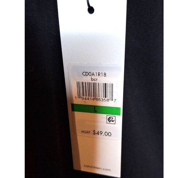 Calvin Klein Navy & White T-Shirt Dress Womens Sz.L - Picture 5 of 6